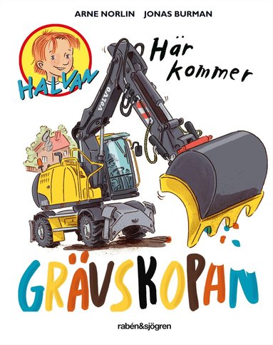Arne Norlin - Här kommer grävskopan, Kartonnage