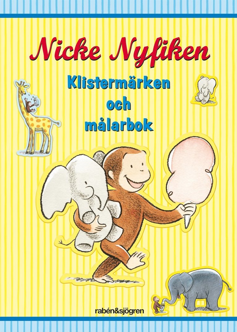 Nicke Nyfiken - Klistermärken och målarbok, Häftad