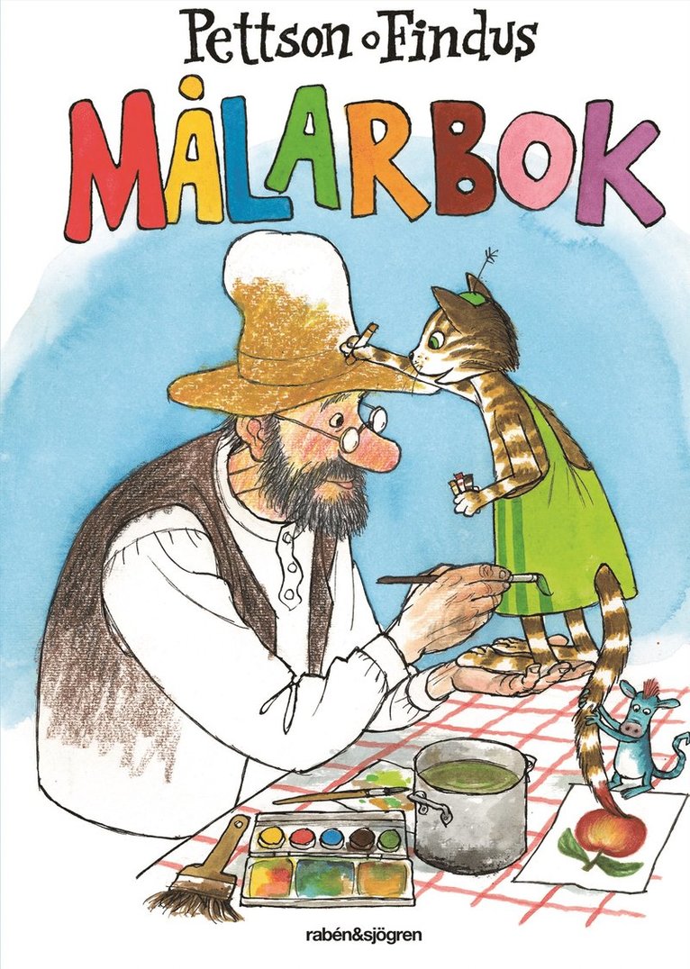 Sven Nordqvist - Pettson o Findus målarbok, Häftad