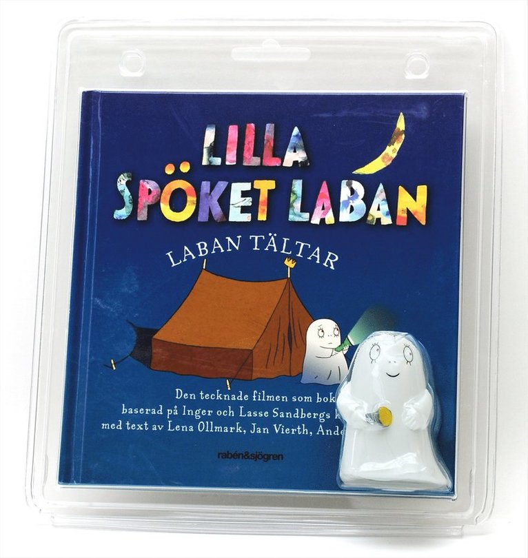 Lilla Spöket Laban. Laban tältar