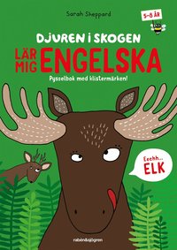 bokomslag Djuren i skogen lär mig engelska : Pysselbok med klistermärken