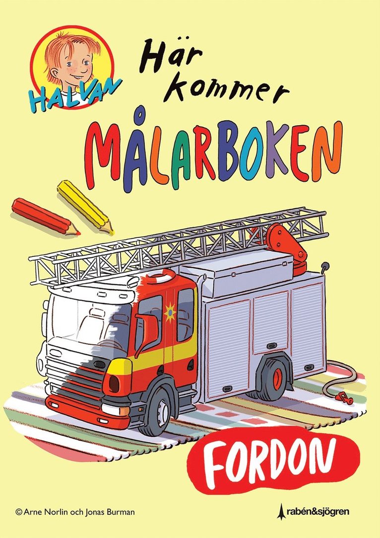 Arne Norlin, Jonas Burman - Här kommer målarboken. Fordon, Häftad
