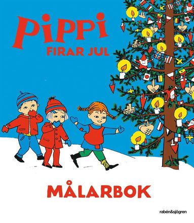 bokomslag Pippi firar jul - Målarbok