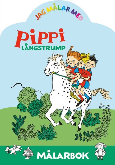 bokomslag Jag målar med Pippi Långstrump : Målarbok
