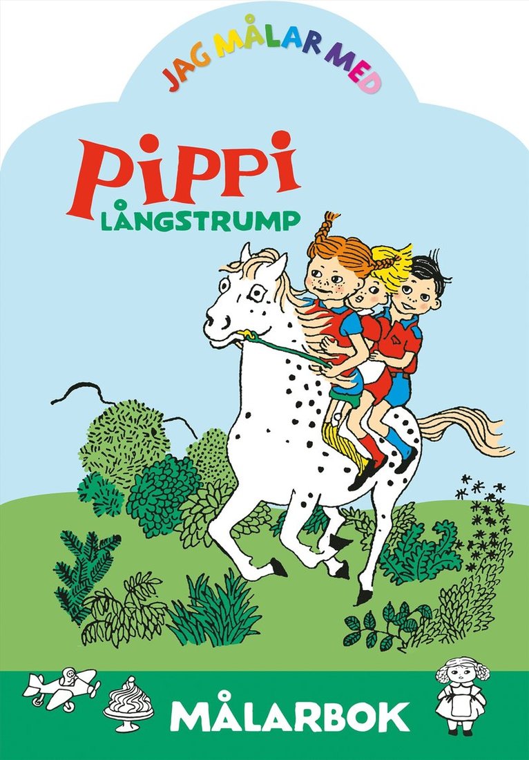 Jag målar med Pippi Långstrump : Målarbok 1