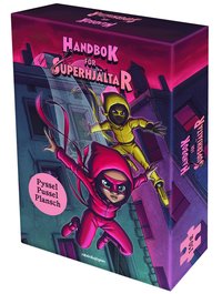 Handbok för superhjältar box : pysselbok, plansch och pussel 150 bitar