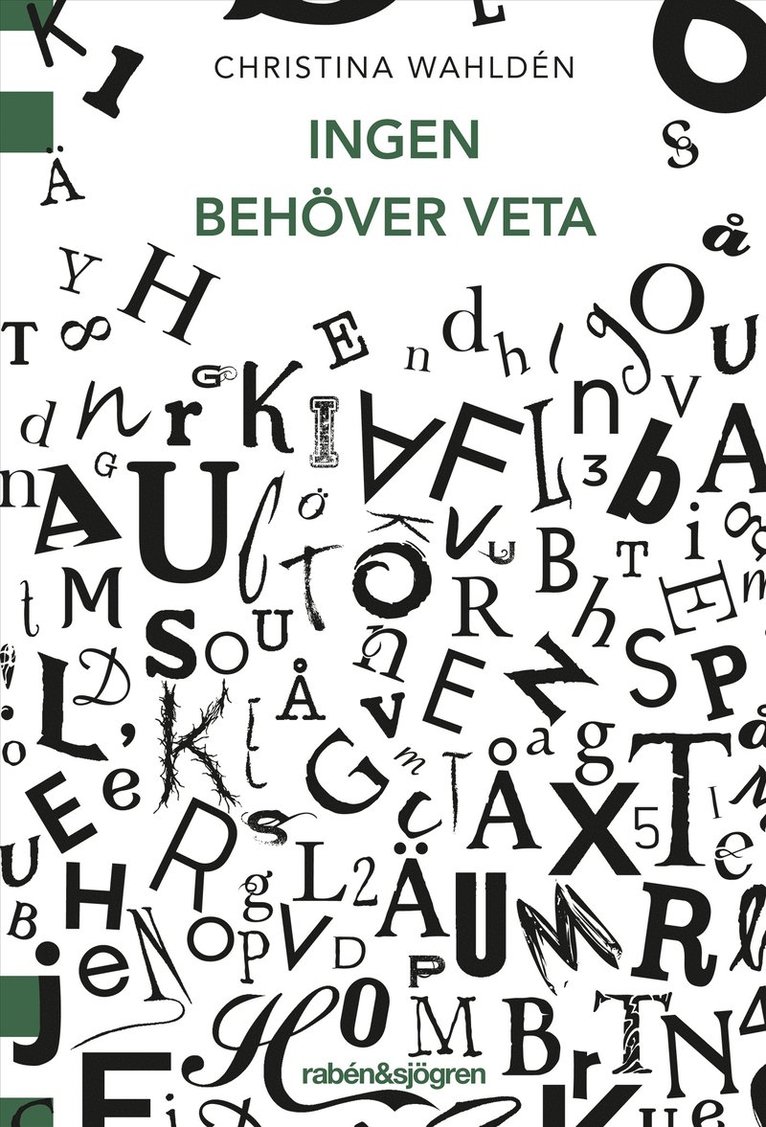 Christina Wahldén - Ingen behöver veta, Häftad