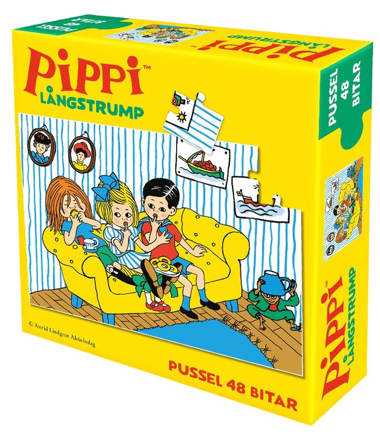 Pussel 48 bitar Pippi Långstrump