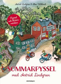 bokomslag Sommarpyssel med Astrid Lindgren : med klistermärken