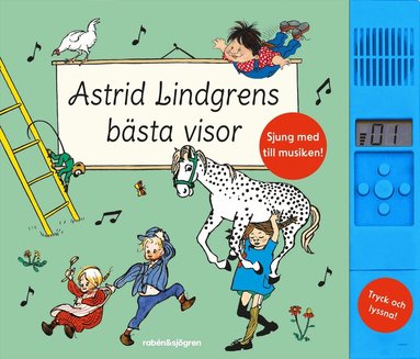Astrid Lindgren - Astrid Lindgrens bästa visor (med ljudmodul), Inbunden