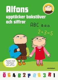 bokomslag Alfons upptäcker bokstäver och siffror : pysselbok