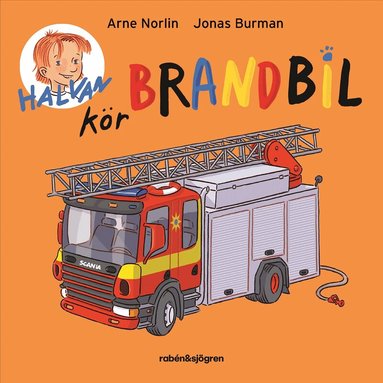 Arne Norlin - Halvan kör brandbil, Kartonnage