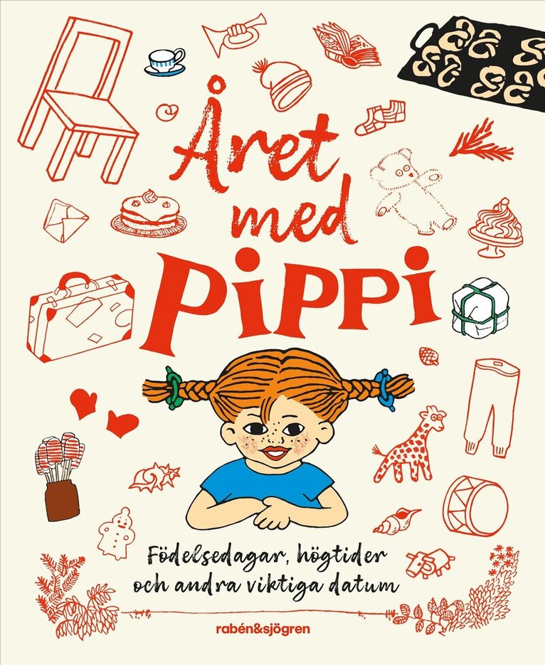 Året med Pippi : födelsedagsbok