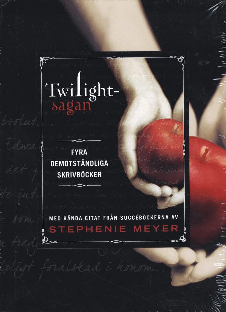 Twilightsagan : fyra oemotståndliga skrivböcker med kända citat från succéböckerna 1