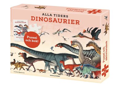 Alla tiders dinosaurier: aktivitetsbok och pussel 150 bitar 1