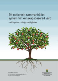 bokomslag Ett nationellt sammanhållet system för kunskapsbaserad vård. SOU 2020:36. Ett system, många möjligheter : Betänkande från Utredningen Sammanhållen kunskapsstyrning (S 2018:12)