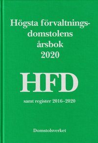 bokomslag Högsta förvaltningsdomstolens årsbok 2020 (HFD)