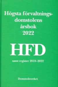 bokomslag Högsta förvaltningsdomstolens årsbok 2022 (HFD)