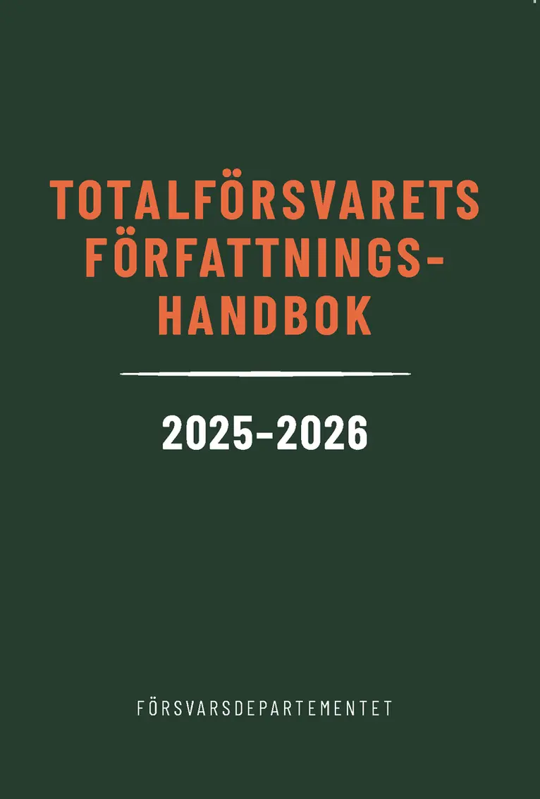 Totalförsvarets författningshandbok 2025/26