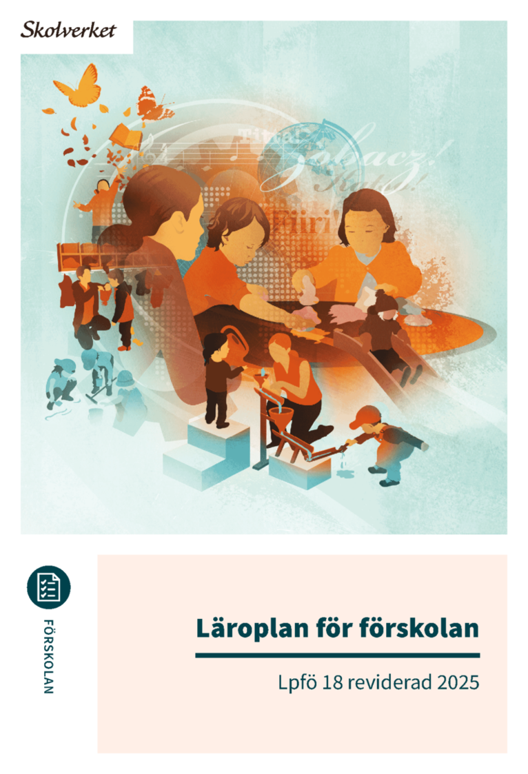 Läroplan för förskolan Lpfö 18 reviderad 2025, Häftad