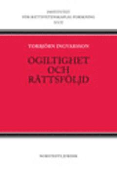 Torbjörn Ingvarsson - Ogiltighet och rättsföljd, Häftad
