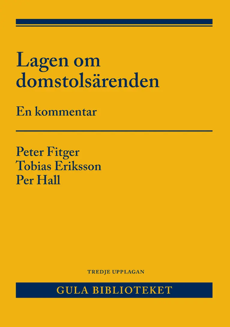 Lagen om domstolsärenden : en kommentar