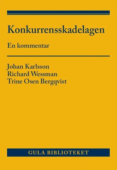 bokomslag Konkurrensskadelagen : en kommentar