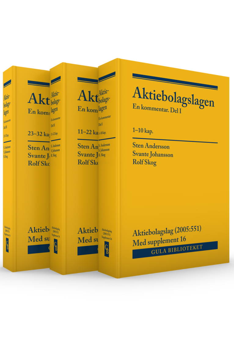 Aktiebolagslagen : En kommentar, ink suppl 16