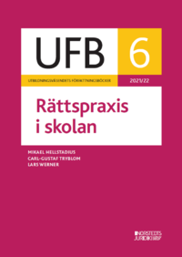 bokomslag UFB 6 Rättspraxis i skolan 2021/22