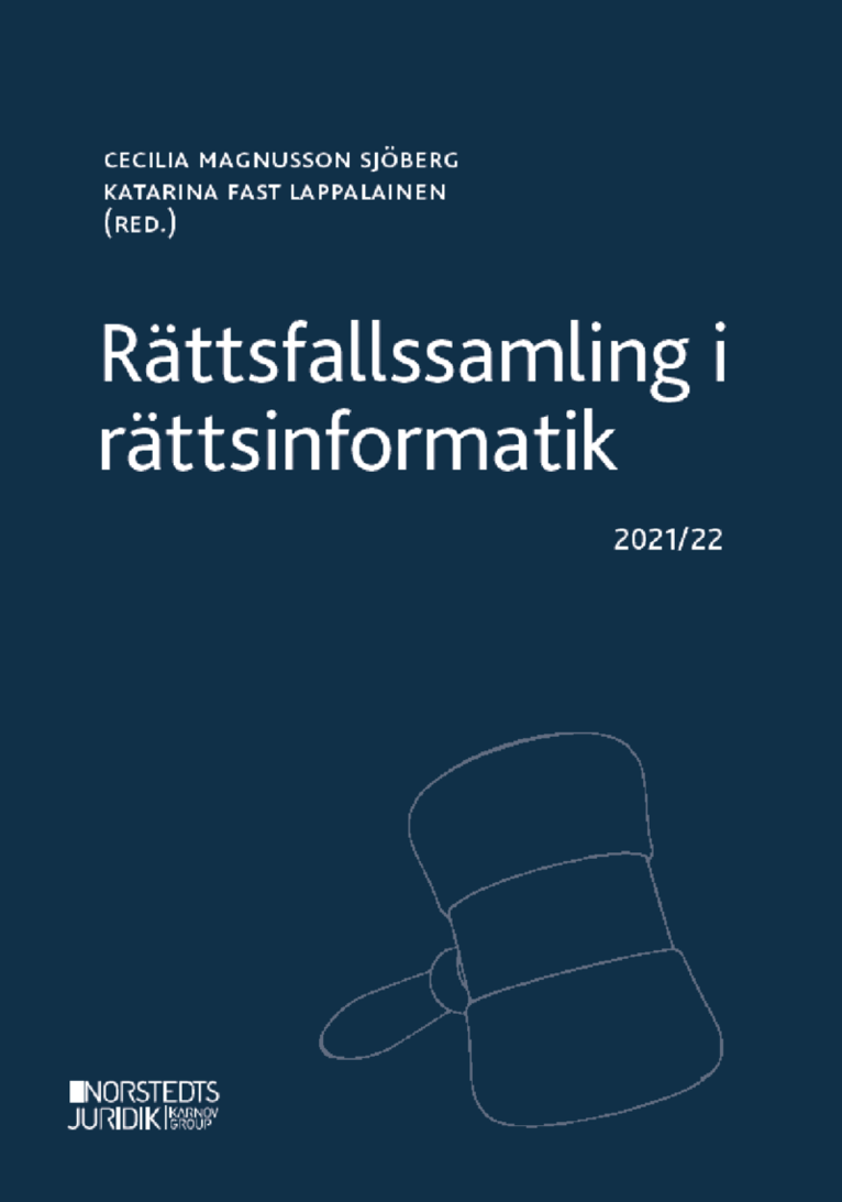 Rättsfallssamling i rättsinformatik : 2021/22, Häftad