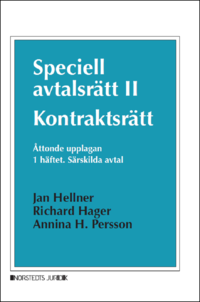 bokomslag Speciell avtalsrätt II : kontraktsrätt, Första häftet - Särskilda avtal