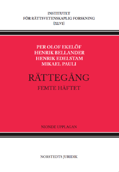 Per Olof Ekelöf, Henrik Bellander, Henrik Edelstam, Mikael Pauli - Rättegång. Femte häftet, Häftad