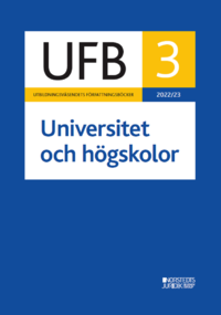bokomslag UFB 3 Universitet och högskolor 2022/23
