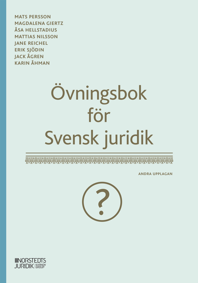 Övningsbok för Svensk juridik 1
