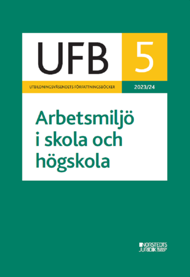bokomslag UFB 5 Arbetsmiljö i skola och högskola 2023/24