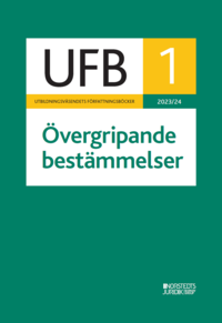 bokomslag UFB 1 Övergripande bestämmelser 2023/24