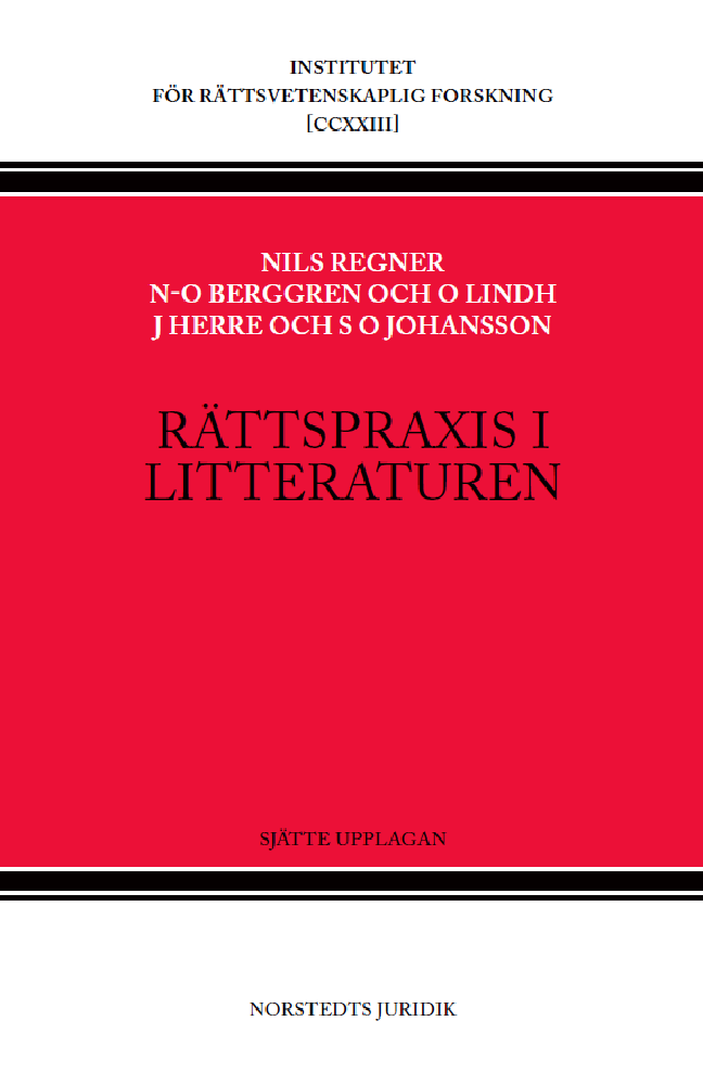 Rättspraxis i litteraturen : Nytt Juridiskt Arkiv 1930-2022