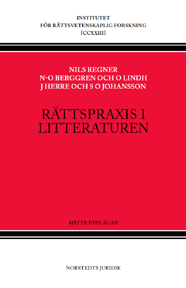 Rättspraxis i litteraturen : Nytt juridiskt arkiv 1930-2021 1