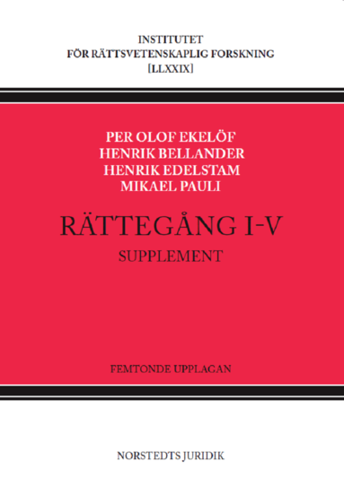 Mikael Pauli, Henrik Bellander, Per Olof Ekelöf - Rättegång I-V. Supplement, Häftad