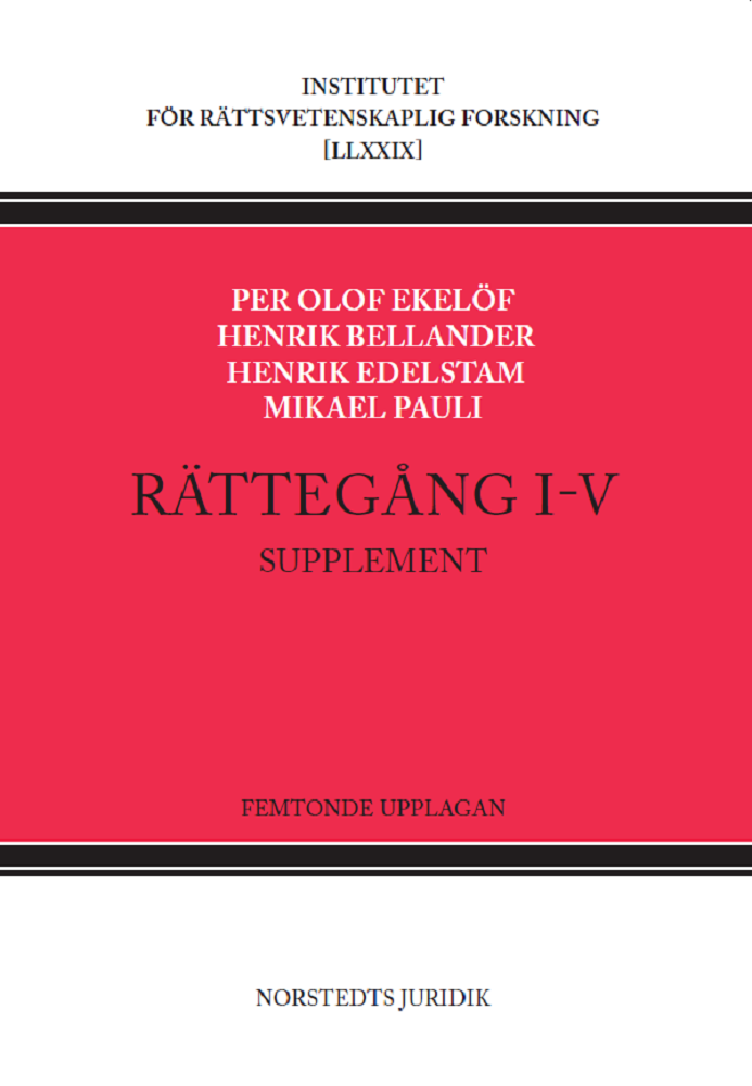 Mikael Pauli, Henrik Bellander, Per Olof Ekelöf - Rättegång I-V. Supplement, Häftad
