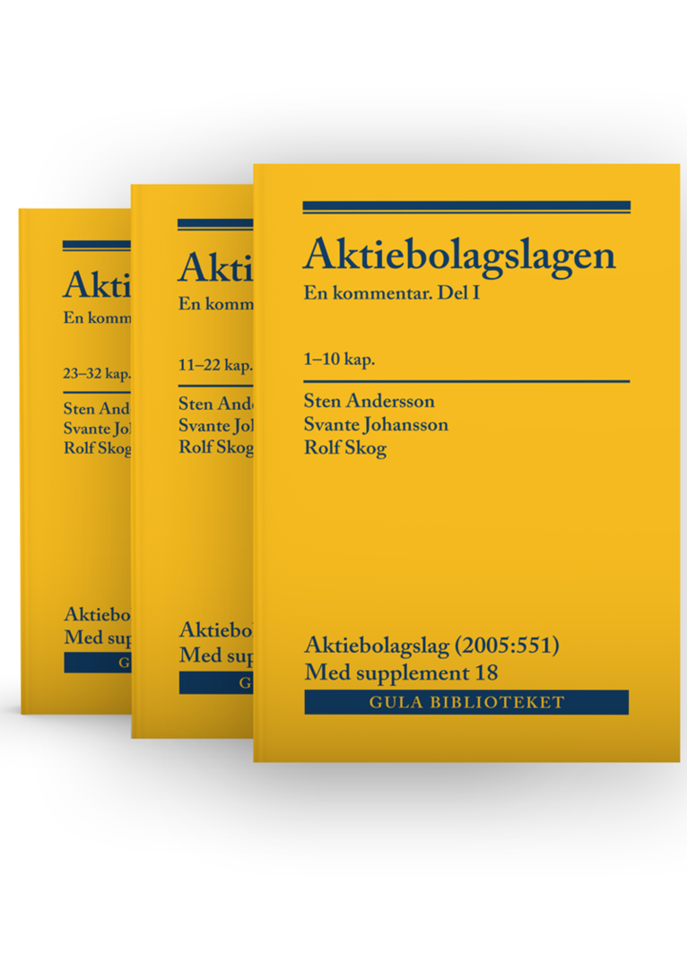 Sten Andersson, Svante Johansson, Rolf Skog - Aktiebolagslagen, del I-III : En kommentar, med supplement 18, Häftad