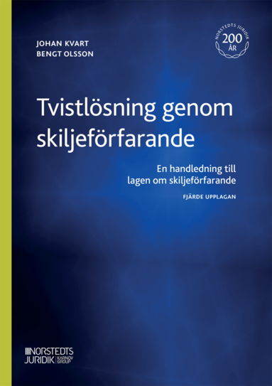 bokomslag Tvistlösning genom skiljeförfarande : en handledning till lagen om skiljeförfarande