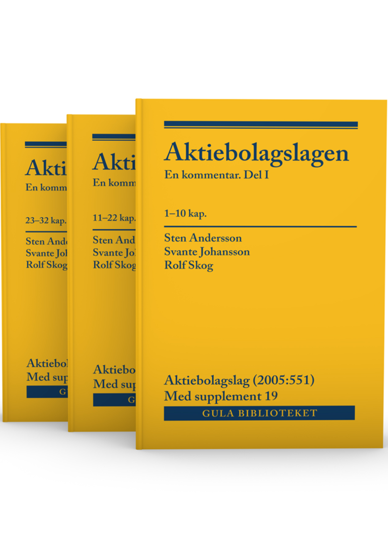 Aktiebolagslagen, del I-III : en kommentar