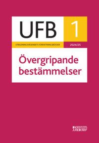 bokomslag UFB 1 Övergripande bestämmelser 2024/25