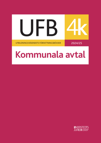 bokomslag UFB 4 K kommunala avtal 2024/25