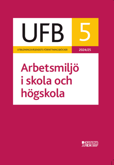 bokomslag UFB 5 Arbetsmiljö i skola och högskola 2024/25