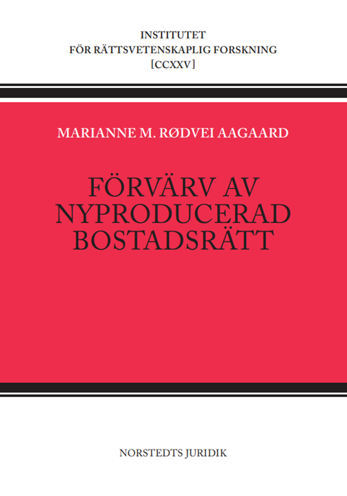 Förvärv av nyproducerad bostadsrätt 1