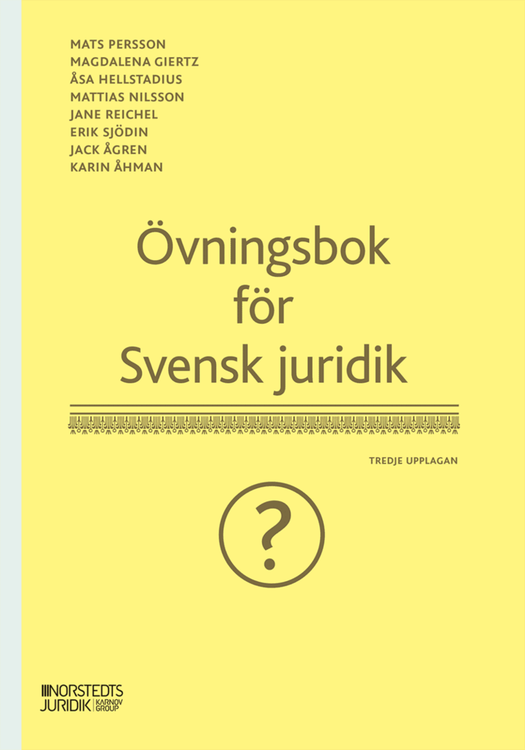 Övningsbok för Svensk juridik 1