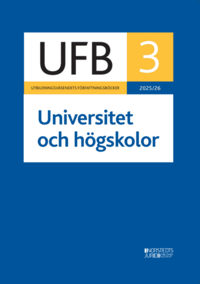 bokomslag UFB 3 Universitet och högskolor 2025/26