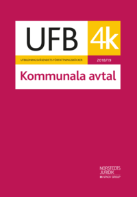 bokomslag UFB 4 K Kommunala avtal 2018/19